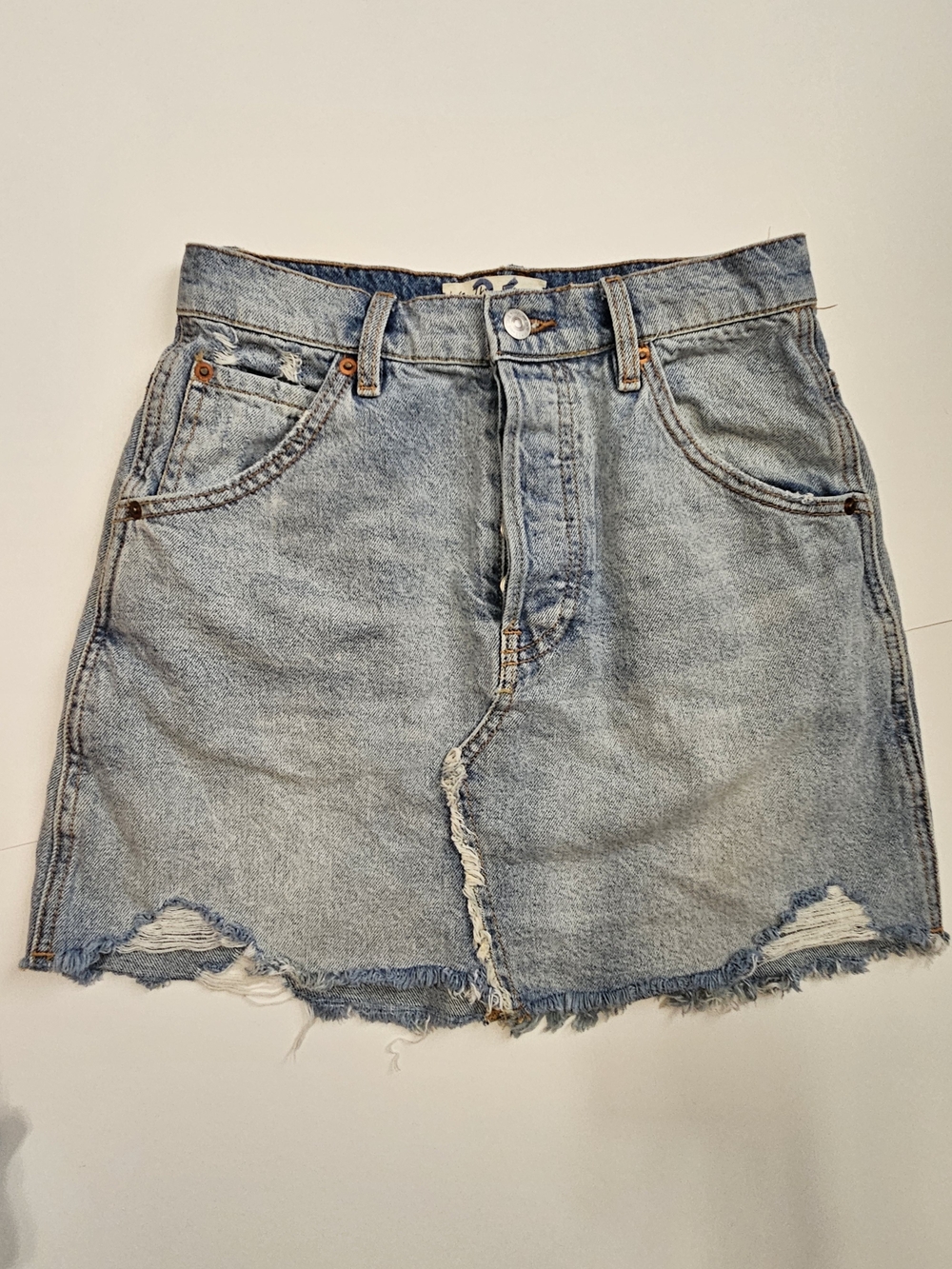 We The Free Brea Cut Off Denim Skirt by Free People Size 26